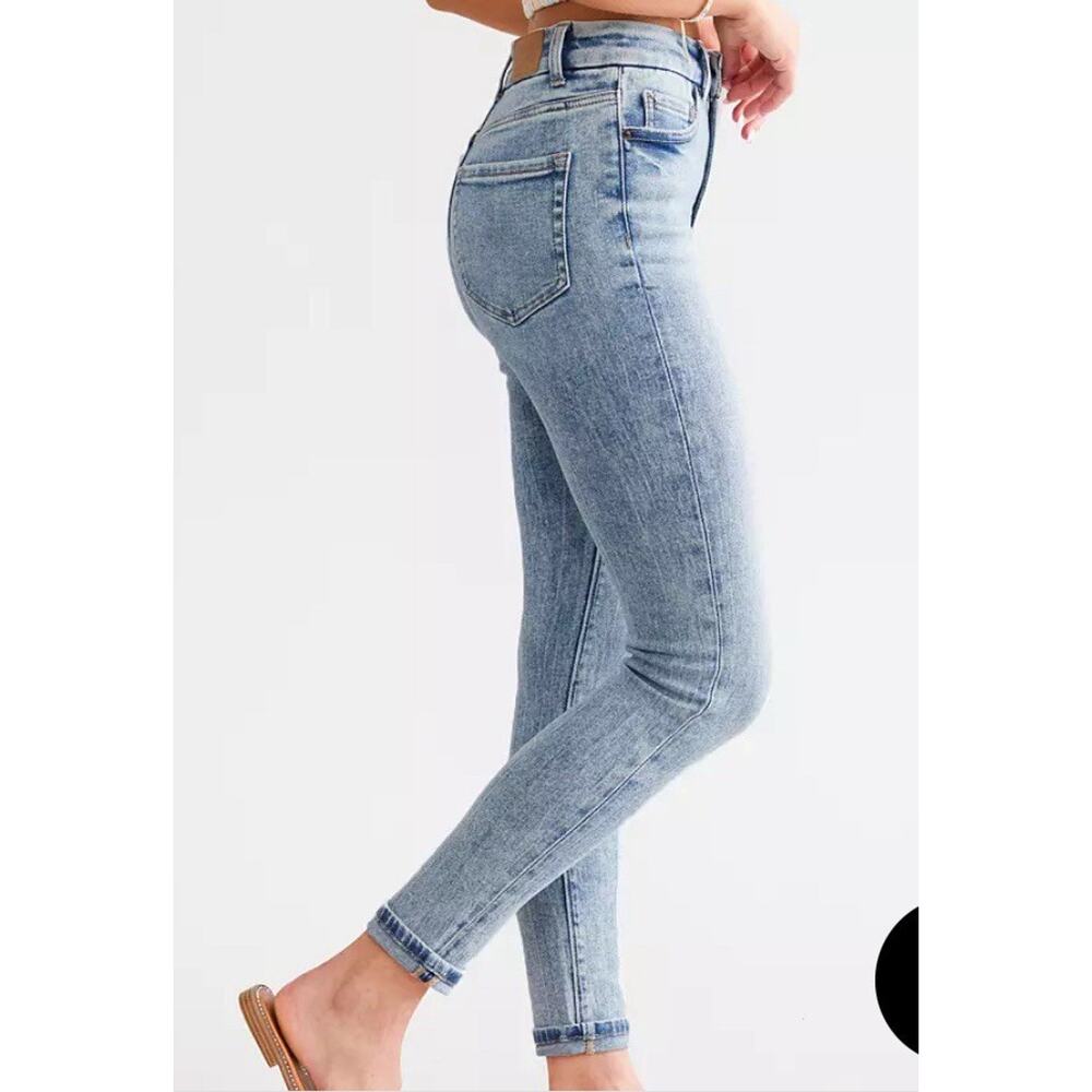 BKE Billie Jeans High Rise Ankle Skinny Mosley Light  Women’s 24 X 27 - Picture 4 of 16